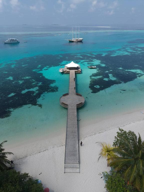 A quiet lagoon in Huvadhoo Atoll